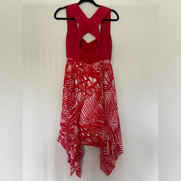Rw&co Red patterned summer dress - Picture 3 of 4